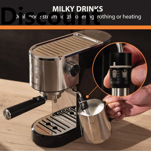 Krups stainless steel espresso - stainless,